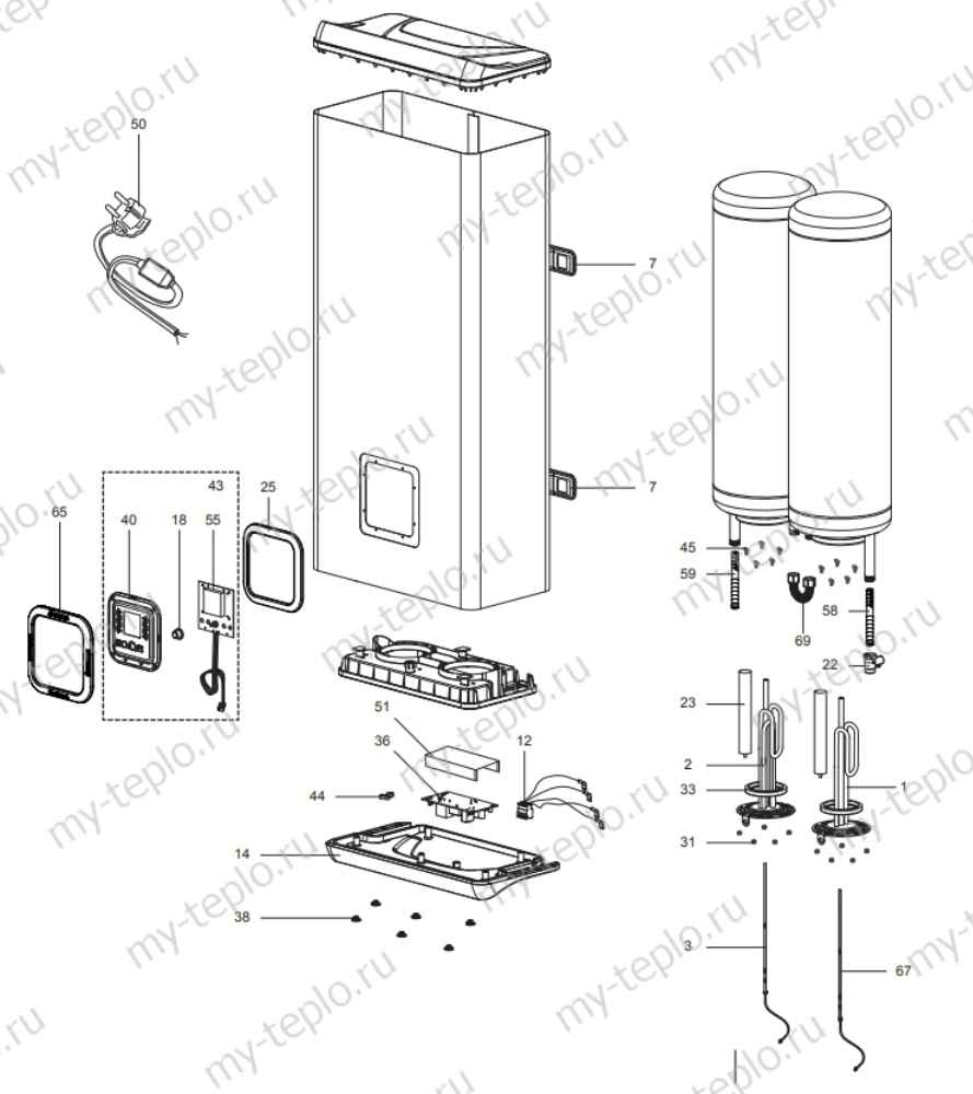 Запчасти для Ariston ABS VELIS INOX QH: схема Запчасти Ariston ABS VELIS INOX QH купить в Ростове-на-Дону