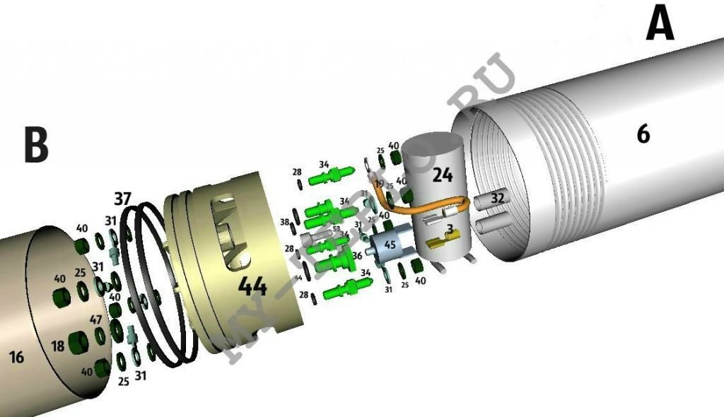 запчасти Джилекс Водомет Проф 55/35 А