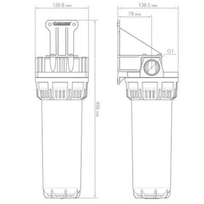 Корпус для картриджного фильтра 1 М Джилекс (9053)